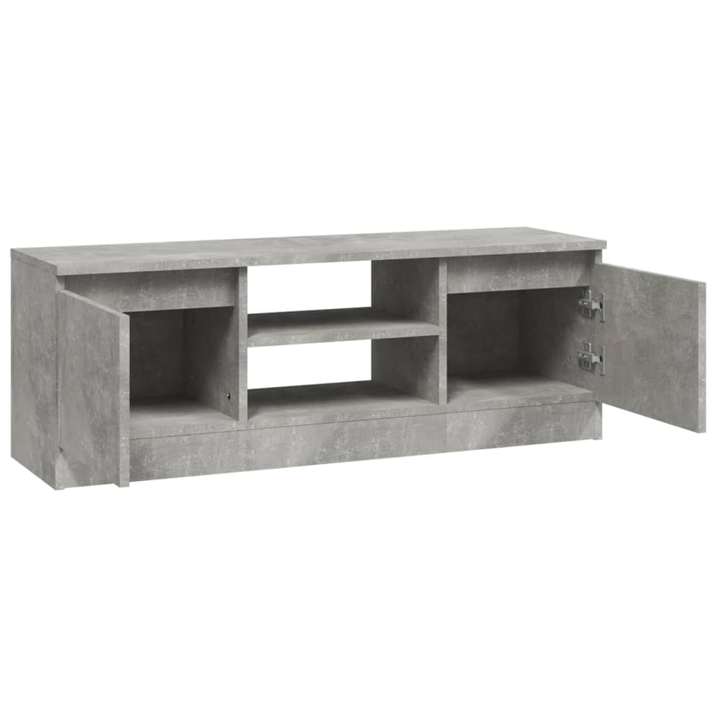 Meuble TV avec porte Gris béton 102x30x36 cm - XIOS