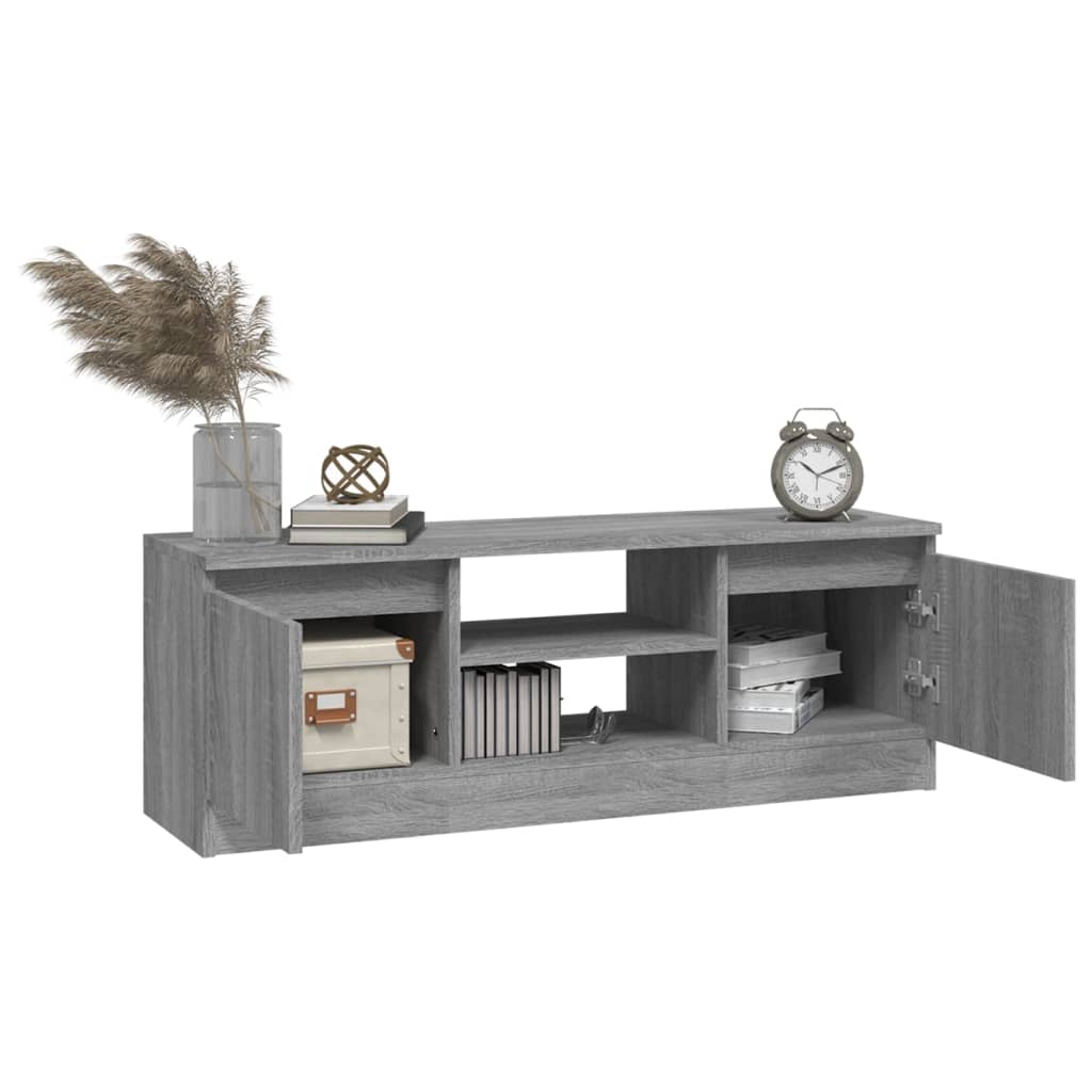 Meuble TV avec porte Sonoma gris 102x30x36 cm - XIOS