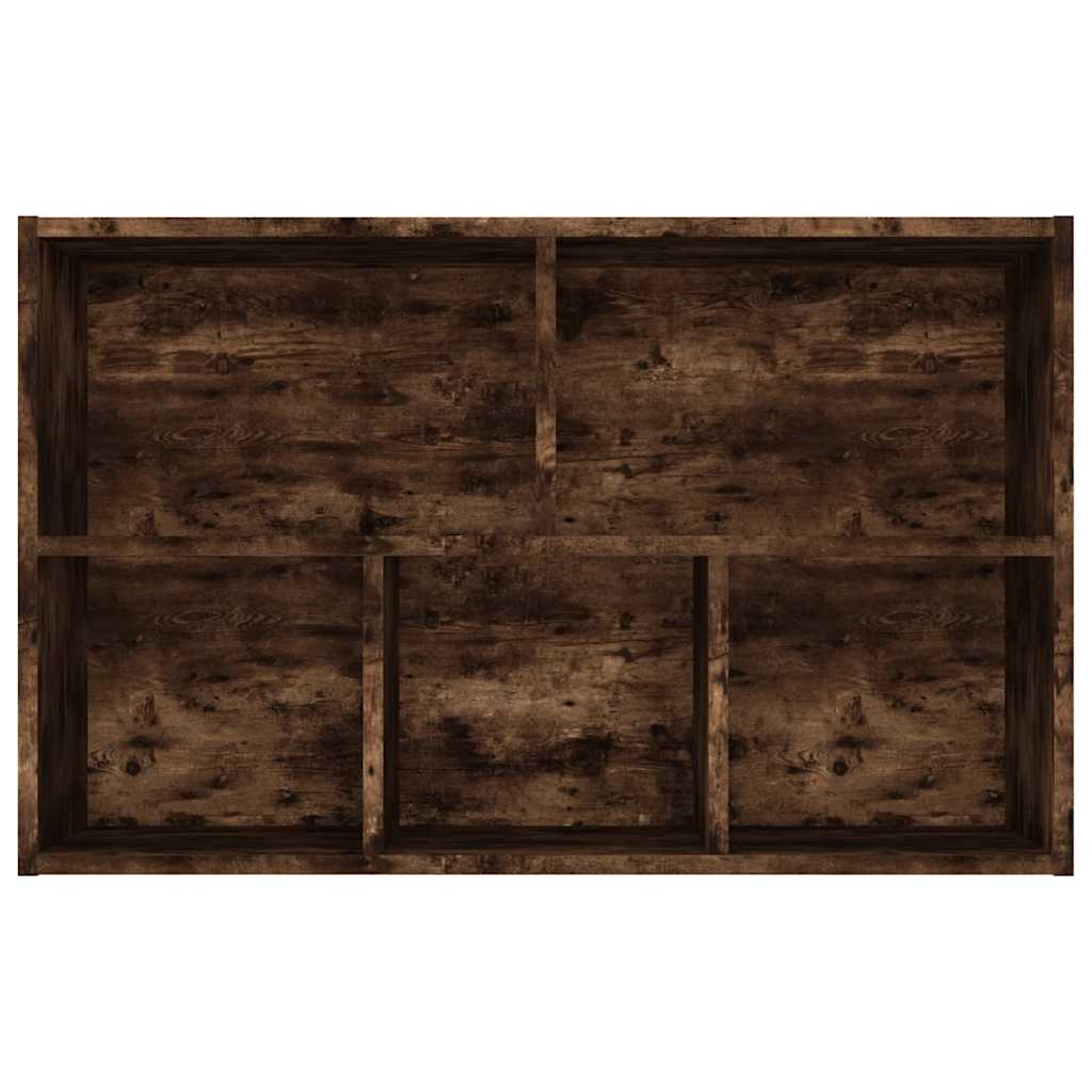 Bibliothèque/Buffet chêne fumé 50x25x80 cm bois d'ingénierie - XIOS