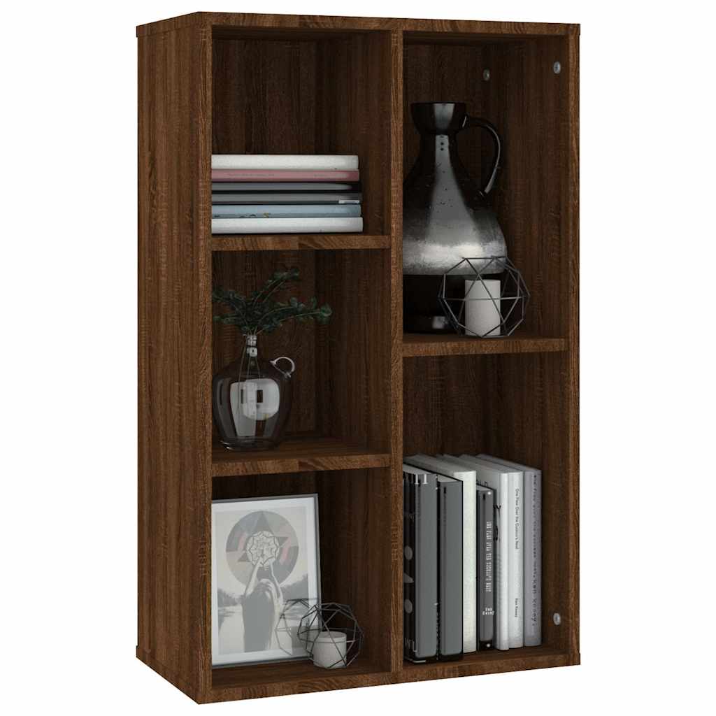 Bibliothèque/Buffet chêne marron 50x25x80 cm bois d'ingénierie - XIOS