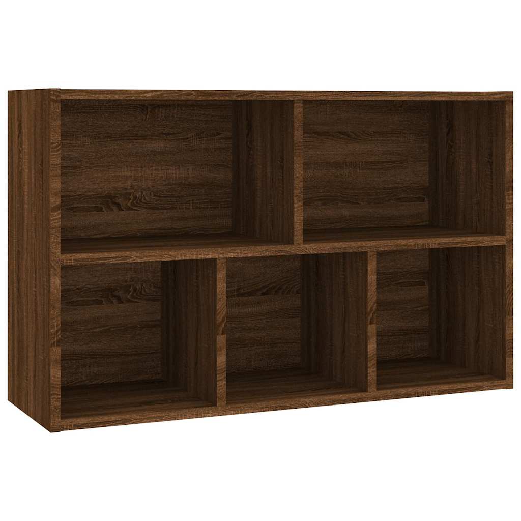 Bibliothèque/Buffet chêne marron 50x25x80 cm bois d'ingénierie - XIOS