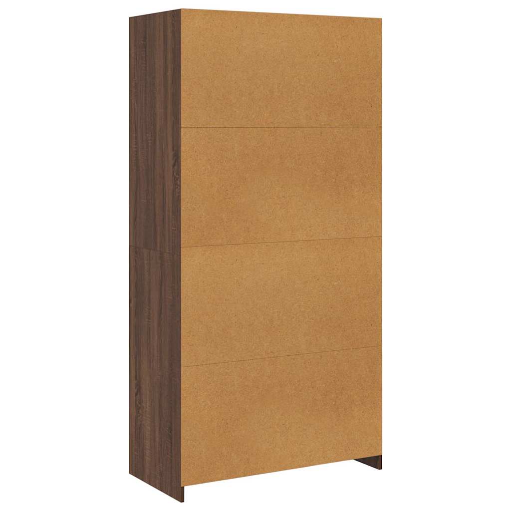 Garde-robe chêne marron 100x50x200 cm bois d'ingénierie - XIOS