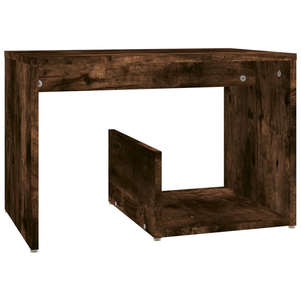 Table d'appoint Chêne fumé 59x36x38 cm Bois d'ingénierie - XIOS