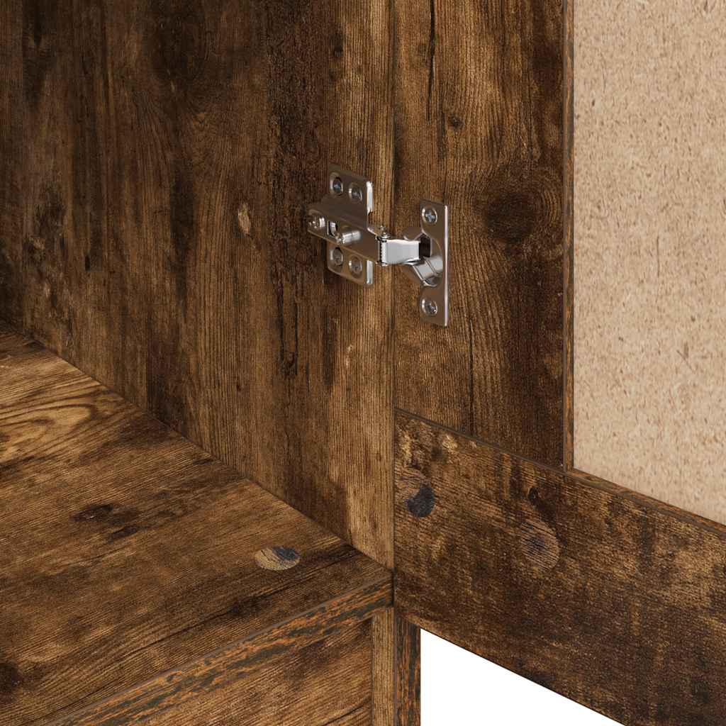 Garde-robe Chêne fumé 82,5x51,5x180 cm Bois d'ingénierie