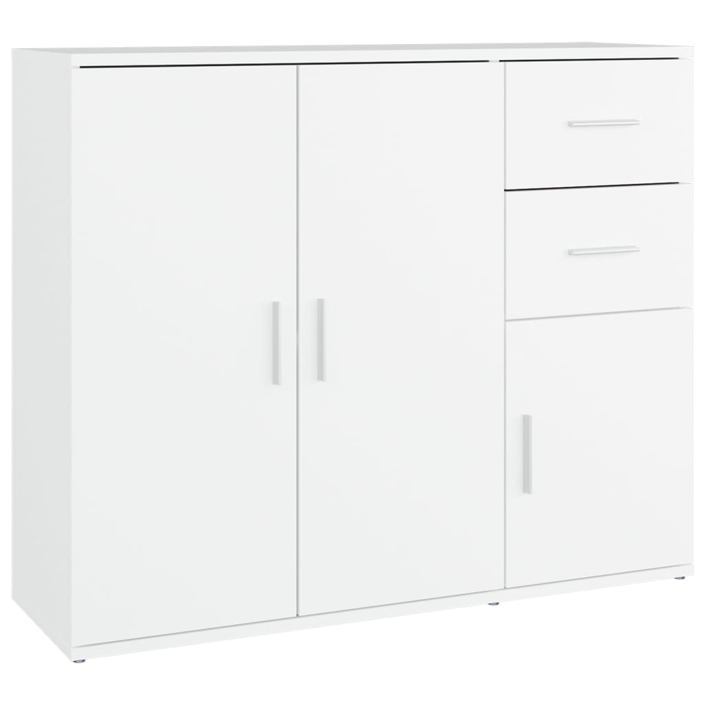 Buffet Blanc 91x29,5x75 cm Bois d'ingénierie - XIOS
