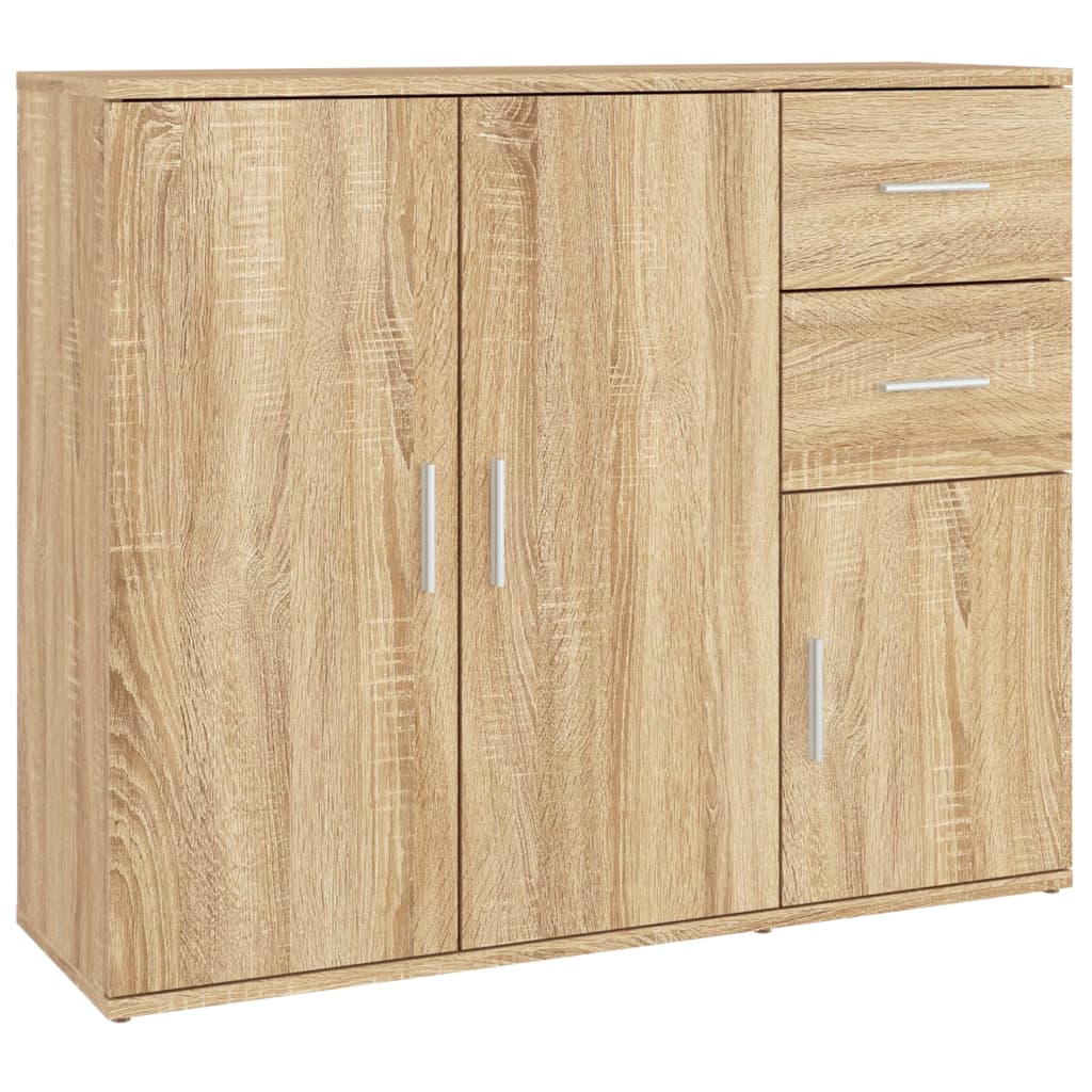 Buffet Chêne sonoma 91x29,5x75 cm Bois d'ingénierie - XIOS