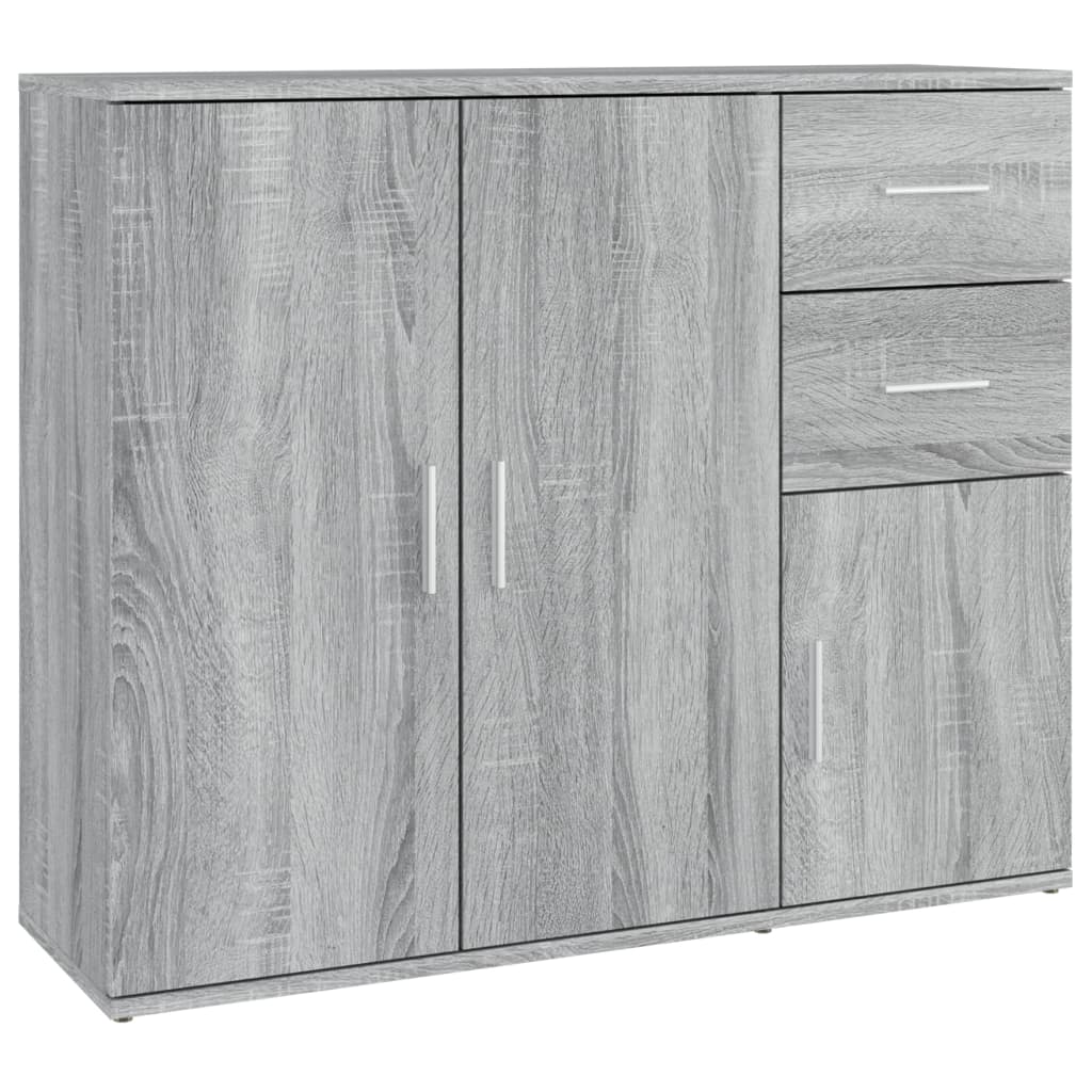 Buffet Sonoma gris 91x29,5x75 cm Bois d'ingénierie - XIOS