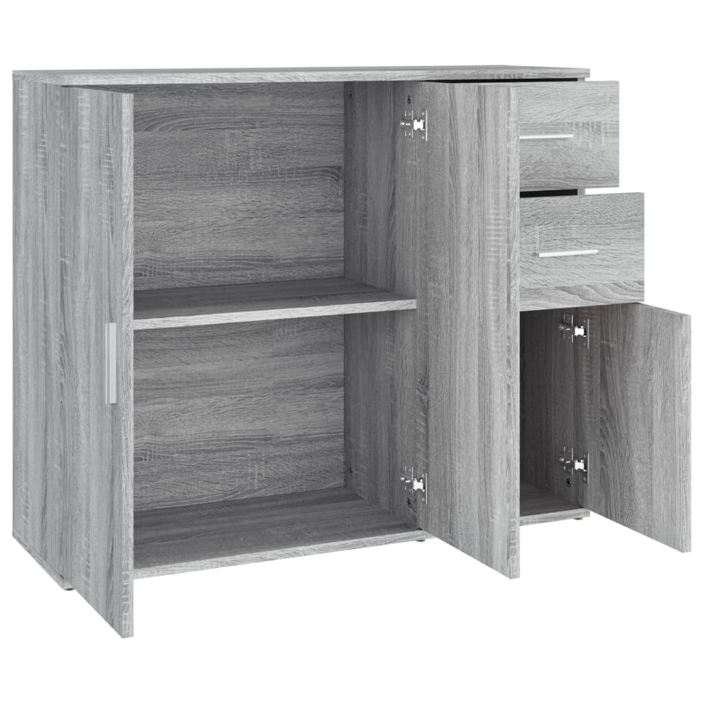 Buffet Sonoma gris 91x29,5x75 cm Bois d'ingénierie - XIOS