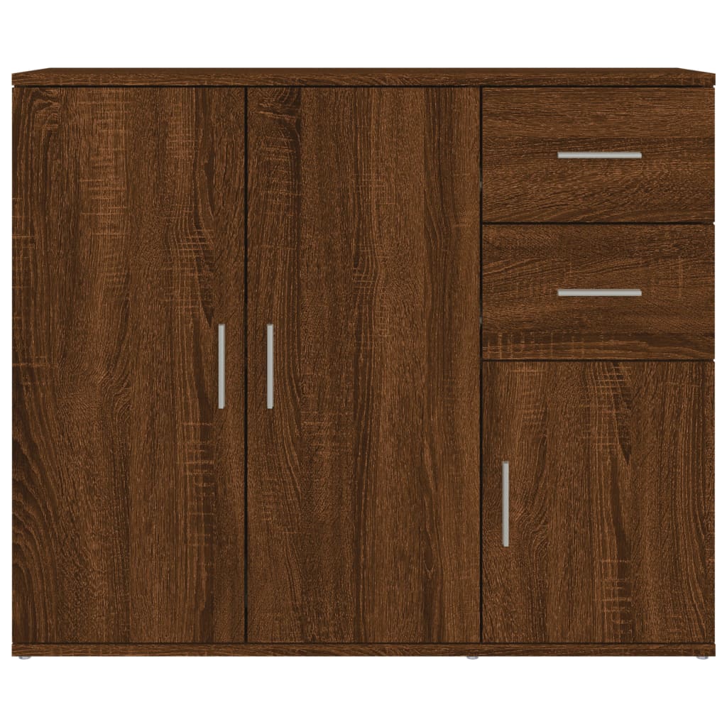 Buffet Chêne marron 91x29,5x75 cm Bois d'ingénierie - XIOS