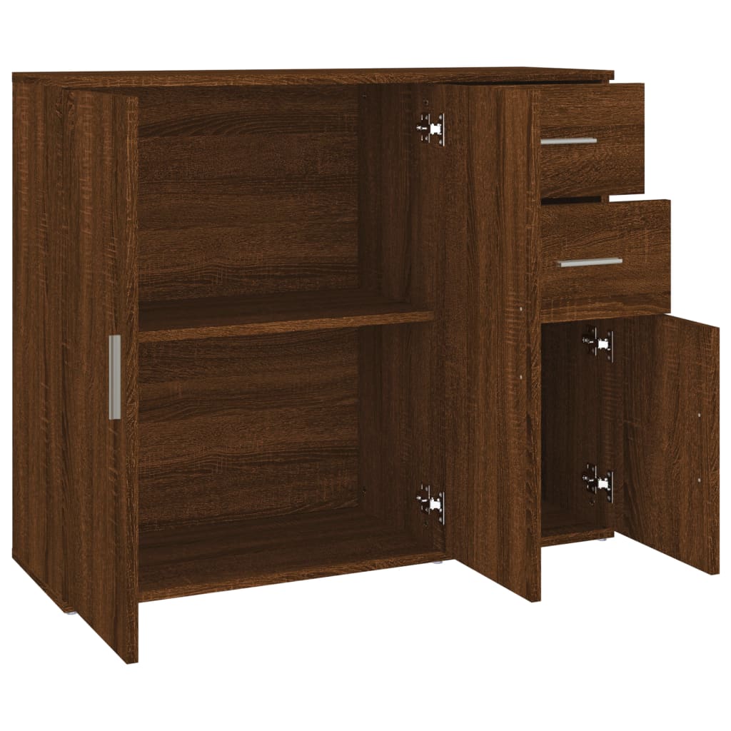 Buffet Chêne marron 91x29,5x75 cm Bois d'ingénierie - XIOS