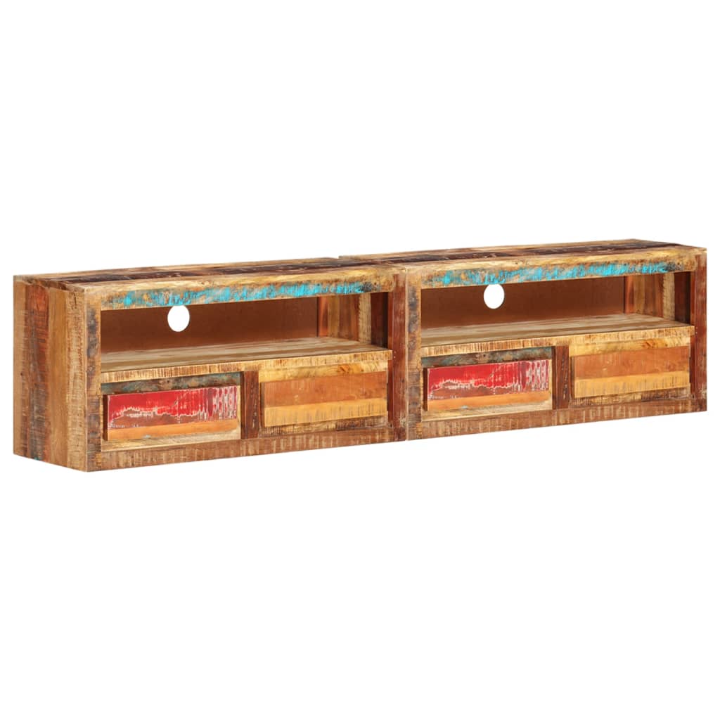 Meubles TV 2 pcs 88x30x40 cm Bois de récupération solide - XIOS