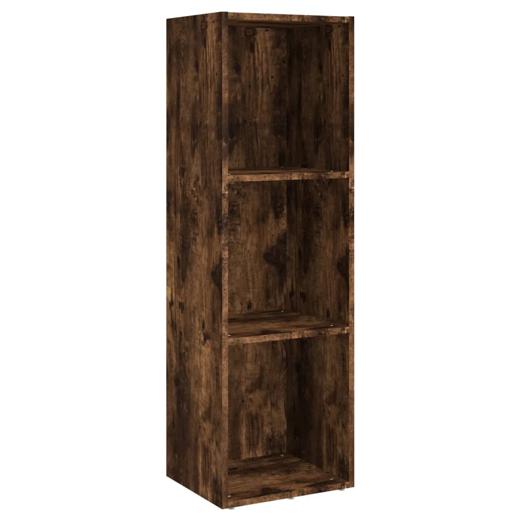 Bibliothèque/Meuble TV chêne fumé 36x30x114cm bois d'ingénierie - XIOS
