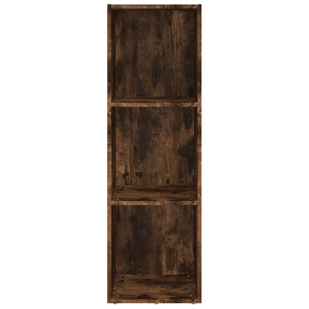 Bibliothèque/Meuble TV chêne fumé 36x30x114cm bois d'ingénierie - XIOS