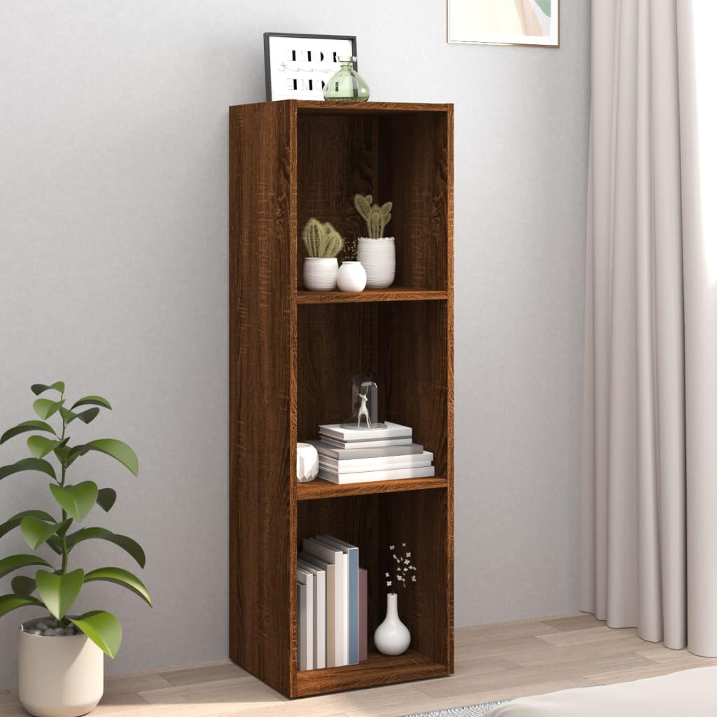 Bibliothèque/Meuble TV chêne marron 36x30x114cm bois ingénierie - XIOS