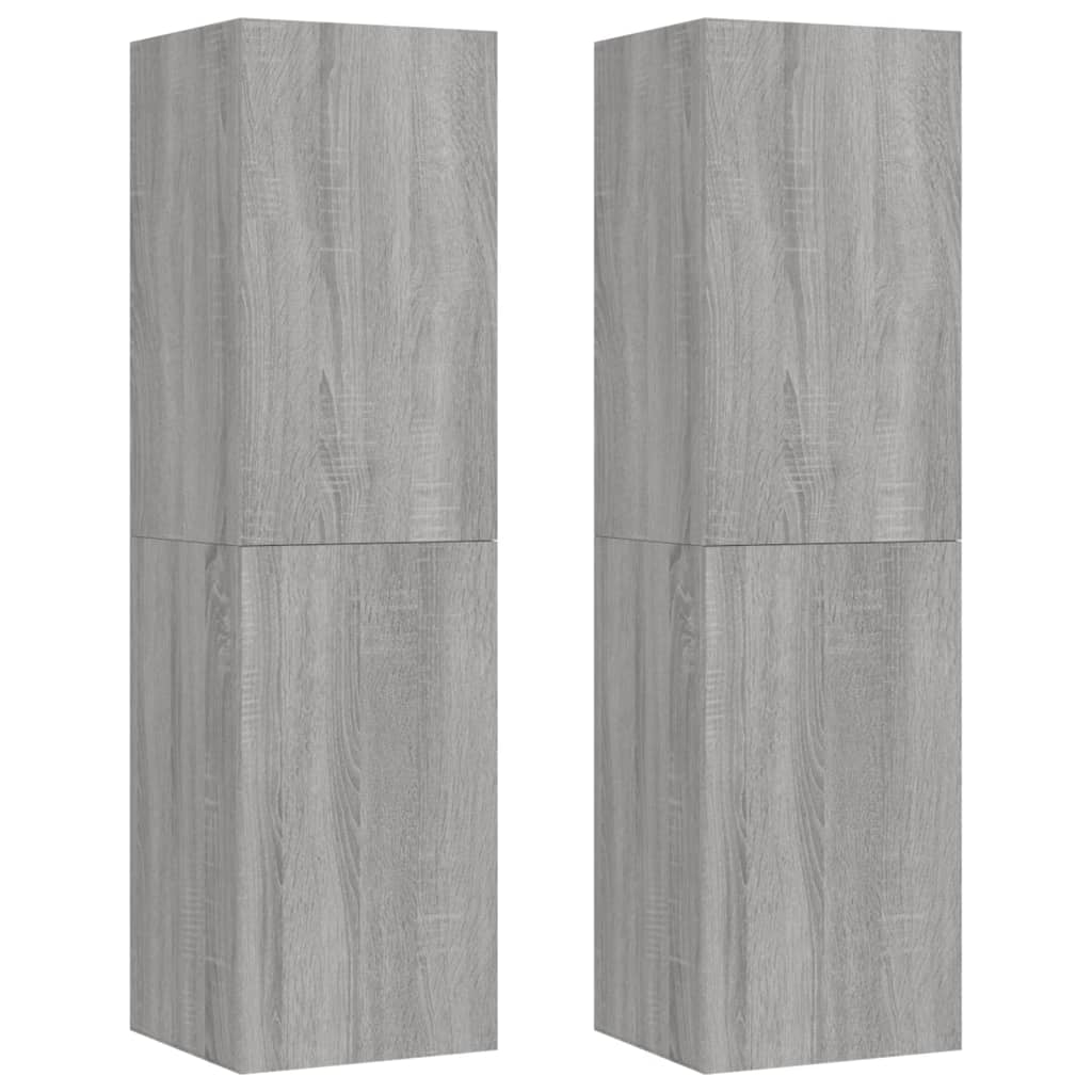 Meubles TV muraux 2 pcs Sonoma gris 30,5x30x110 cm - XIOS