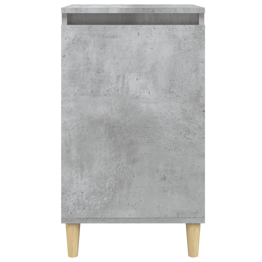 Table de chevet gris béton 40x35x70 cm bois d'ingénierie - XIOS