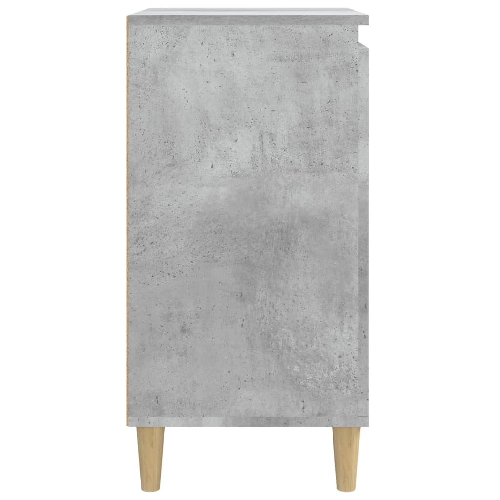 Table de chevet gris béton 40x35x70 cm bois d'ingénierie - XIOS