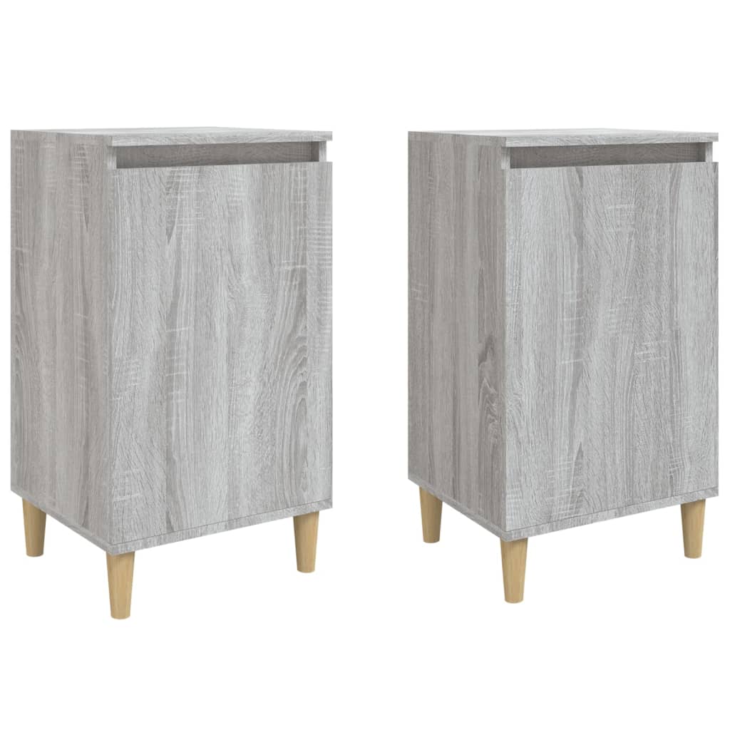 Tables de chevet 2 pcs sonoma gris 40x35x70cm bois d'ingénierie - XIOS