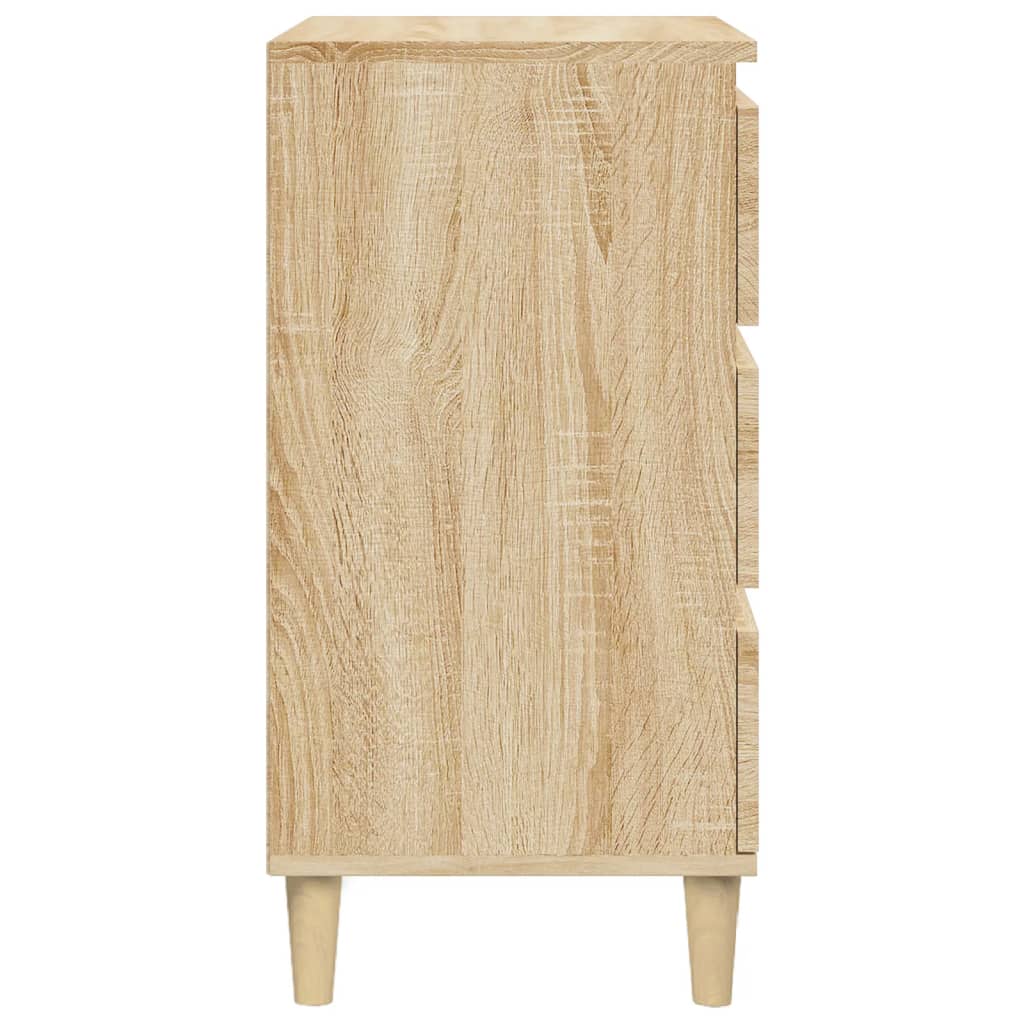 Table de chevet chêne sonoma 40x35x70 cm bois d'ingénierie - XIOS