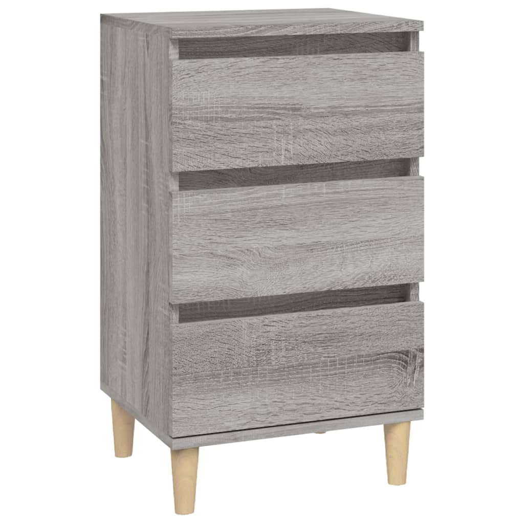 Table de chevet sonoma gris 40x35x70 cm bois d'ingénierie - XIOS