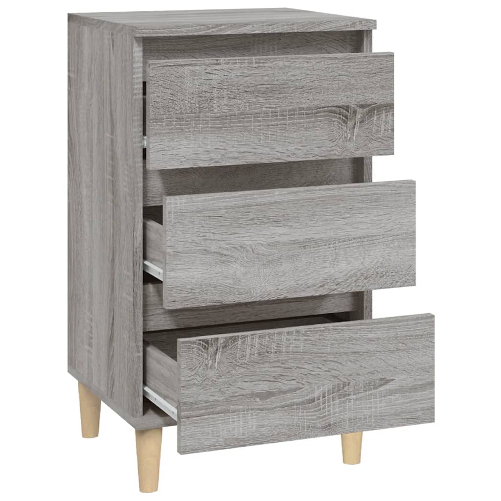 Table de chevet sonoma gris 40x35x70 cm bois d'ingénierie - XIOS