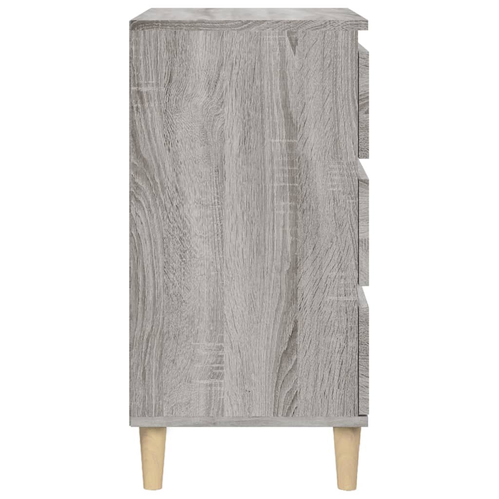 Table de chevet sonoma gris 40x35x70 cm bois d'ingénierie - XIOS
