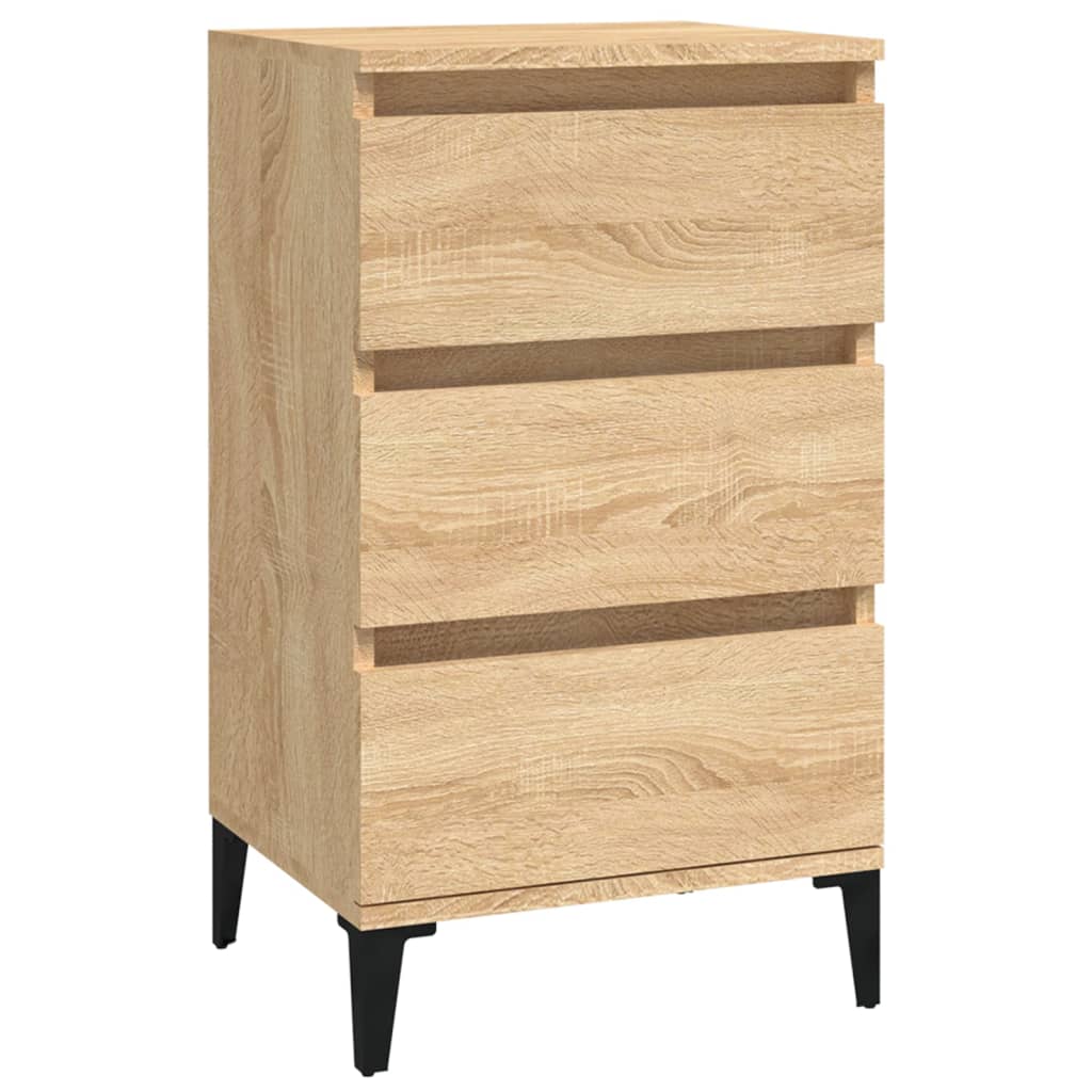 Table de chevet chêne sonoma 40x35x70 cm bois d'ingénierie - XIOS