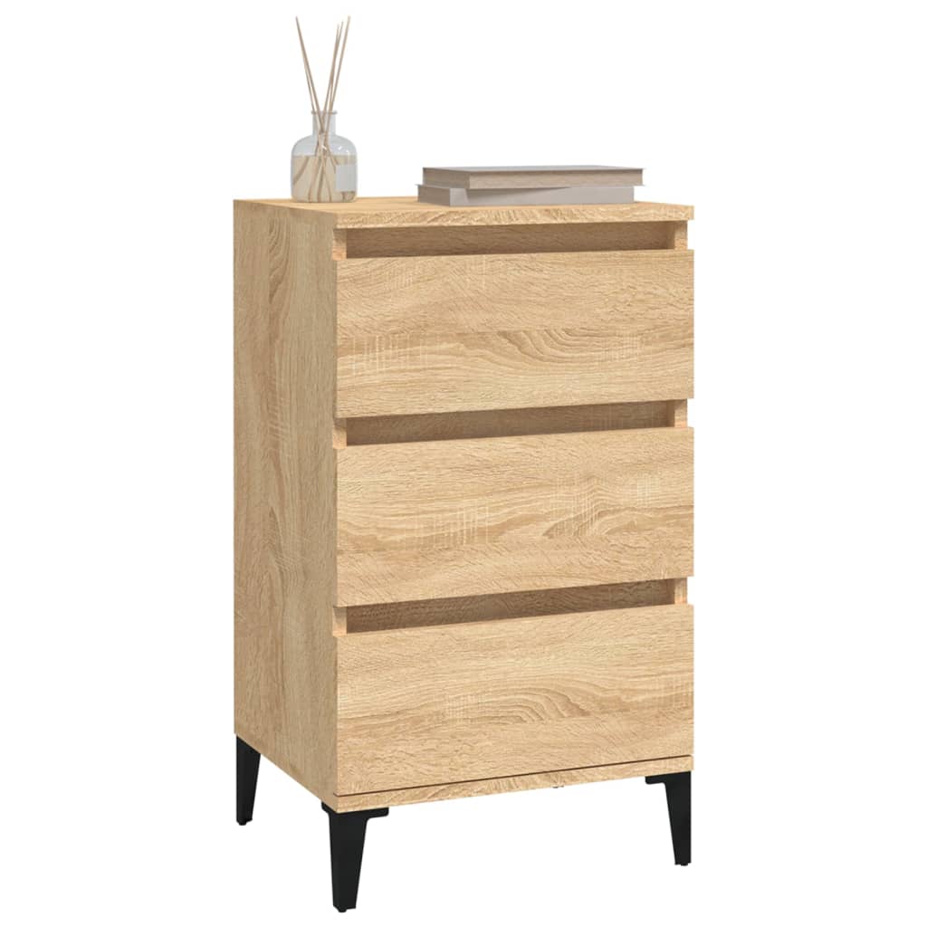Table de chevet chêne sonoma 40x35x70 cm bois d'ingénierie - XIOS