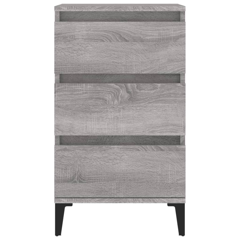 Table de chevet sonoma gris 40x35x70 cm bois d'ingénierie - XIOS