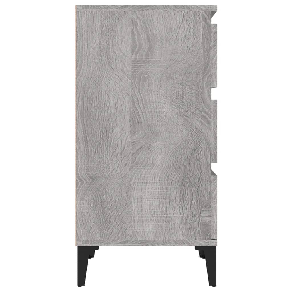 Table de chevet sonoma gris 40x35x70 cm bois d'ingénierie - XIOS