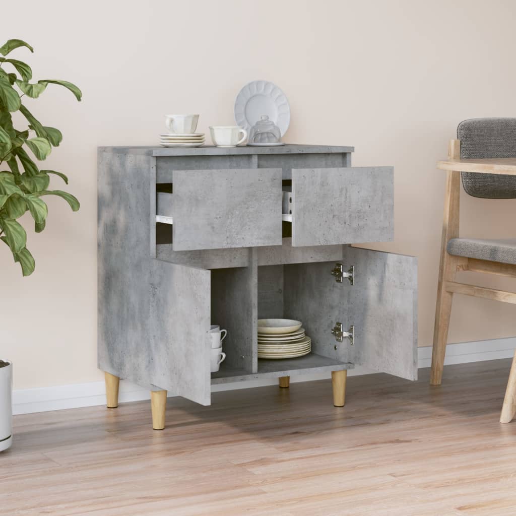 Buffet Gris béton 60x35x70 cm Bois d'ingénierie - XIOS