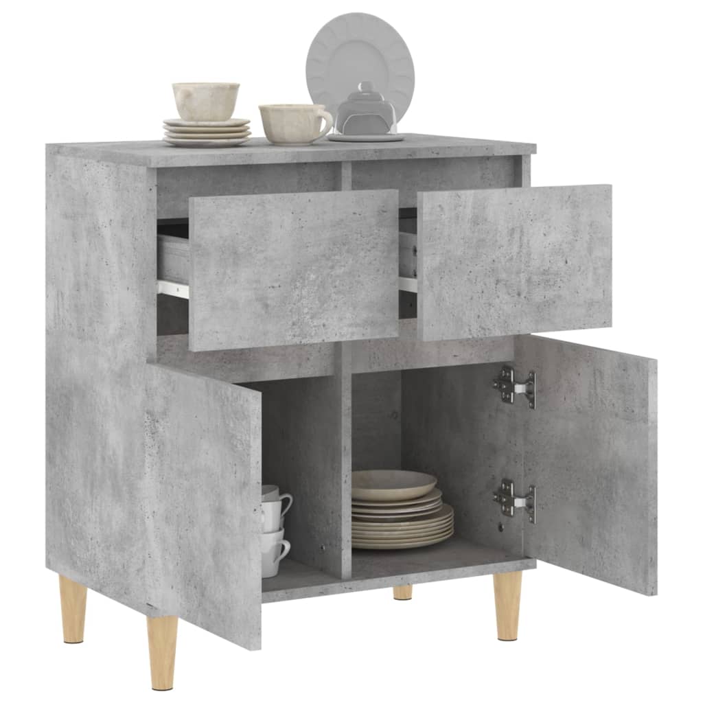 Buffet Gris béton 60x35x70 cm Bois d'ingénierie - XIOS
