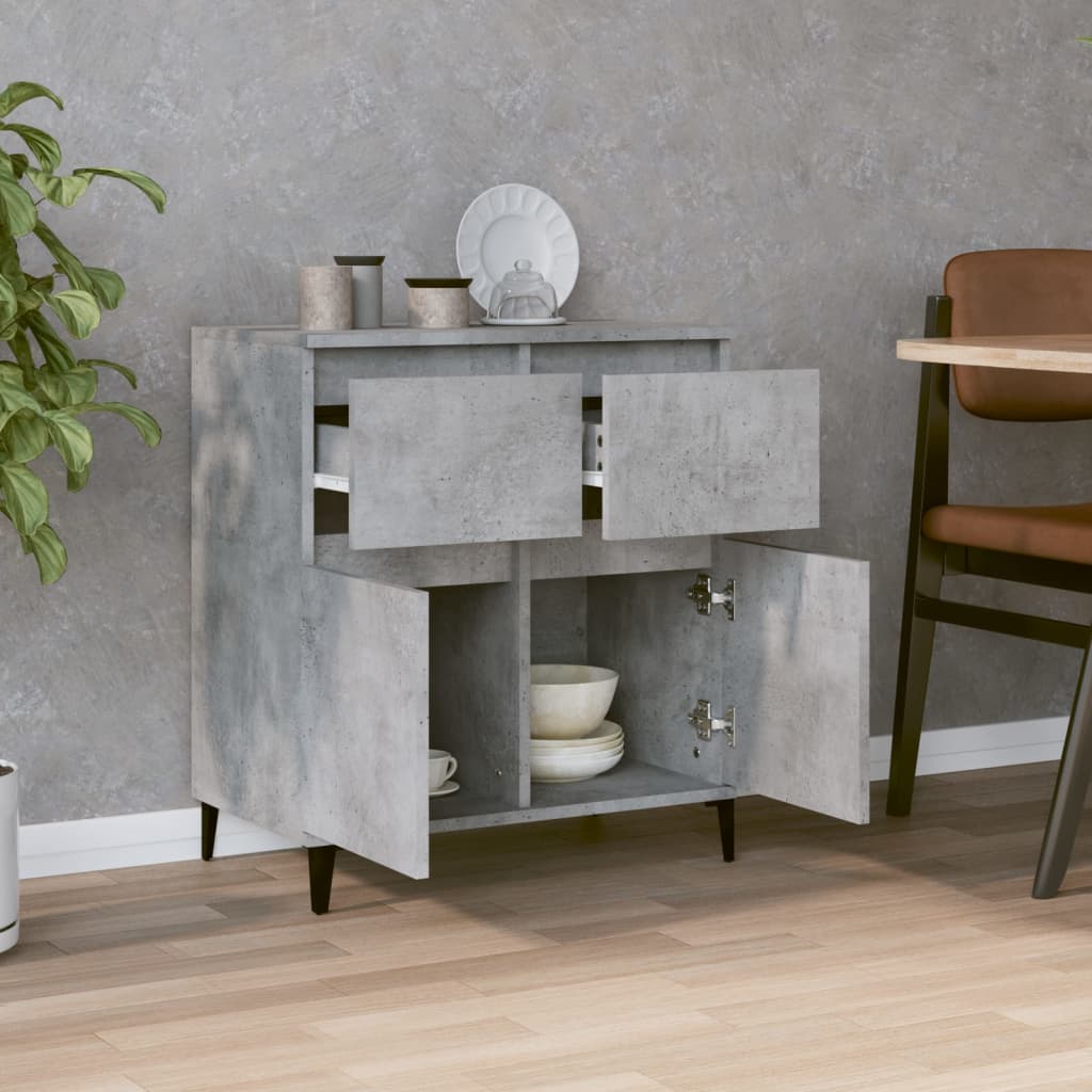 Buffet Gris béton 60x35x70 cm Bois d'ingénierie - XIOS