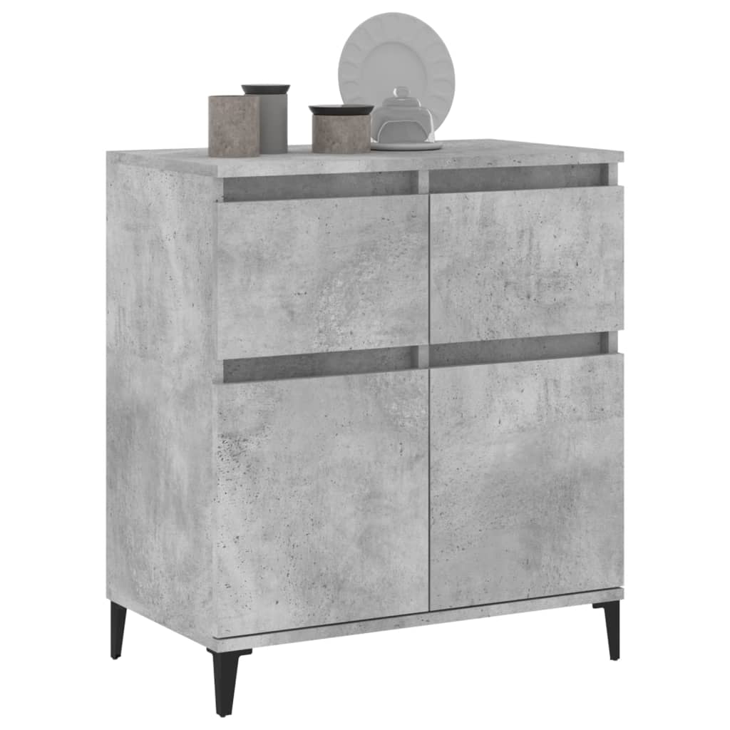 Buffet Gris béton 60x35x70 cm Bois d'ingénierie - XIOS