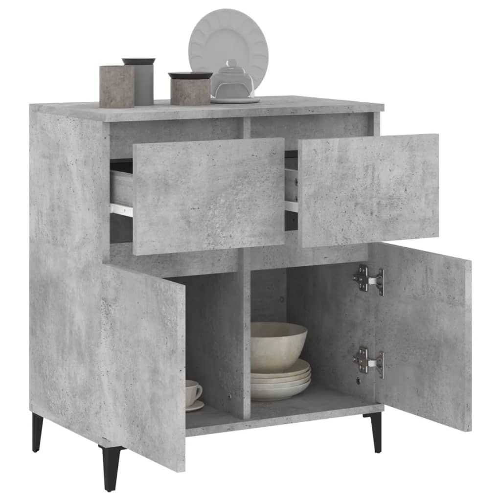 Buffet Gris béton 60x35x70 cm Bois d'ingénierie - XIOS