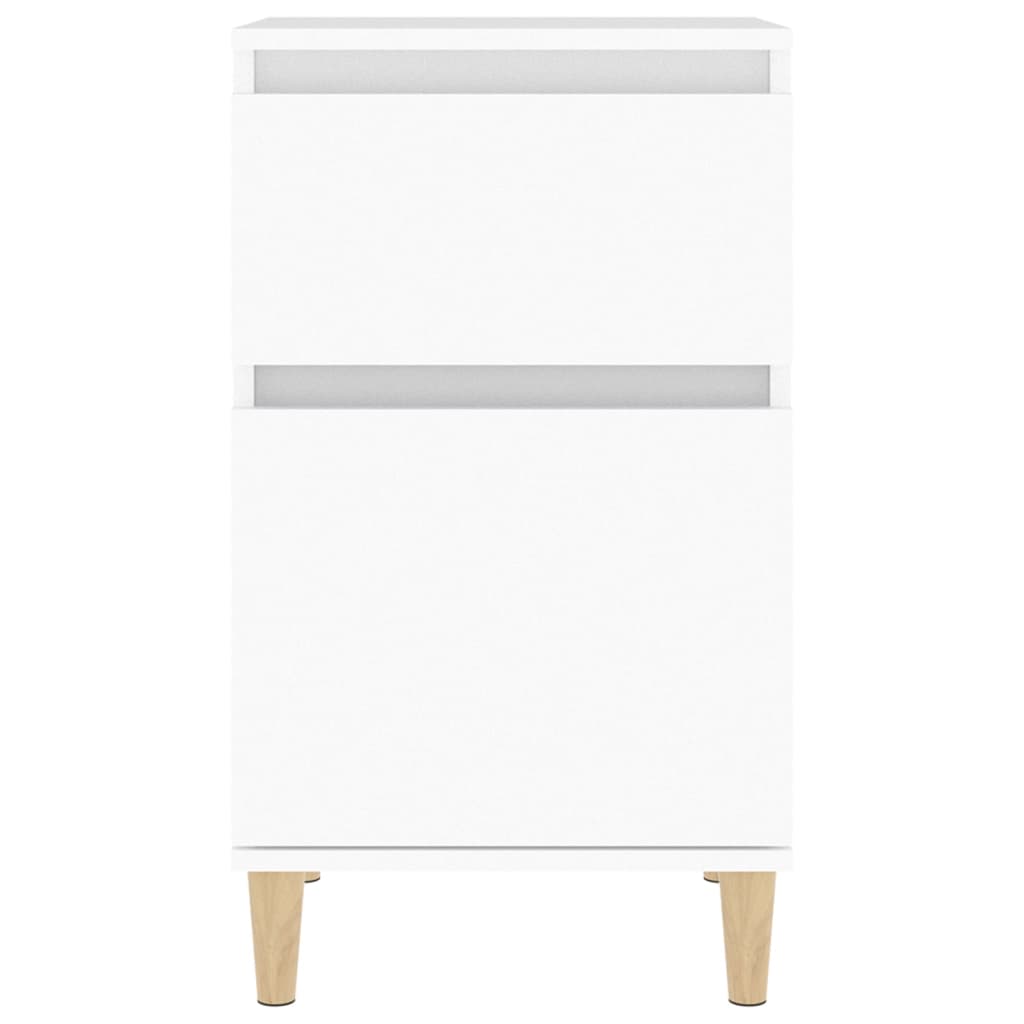 Table de chevet blanc 40x35x70 cm - XIOS