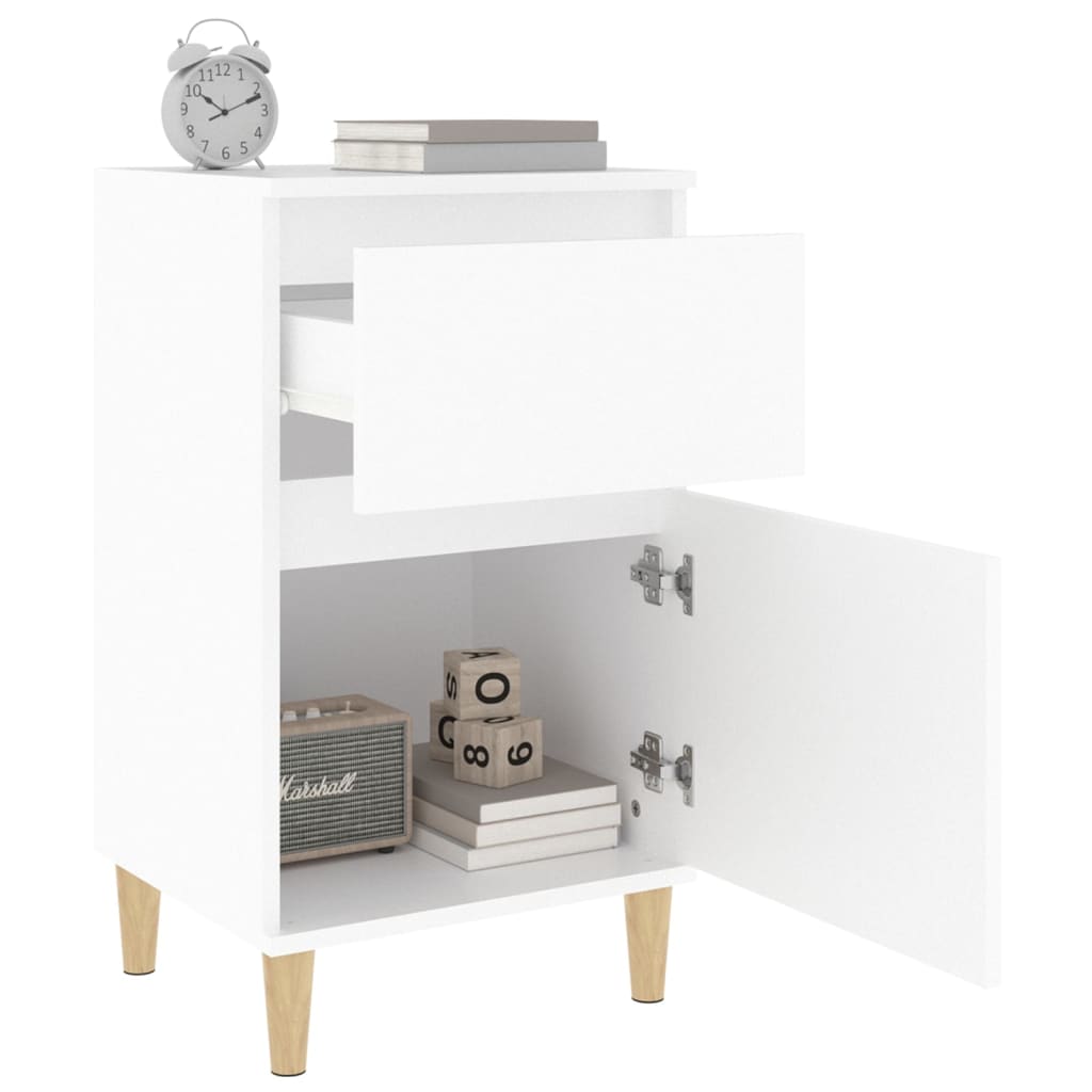 Tables de chevet 2 pcs blanc 40x35x70 cm - XIOS