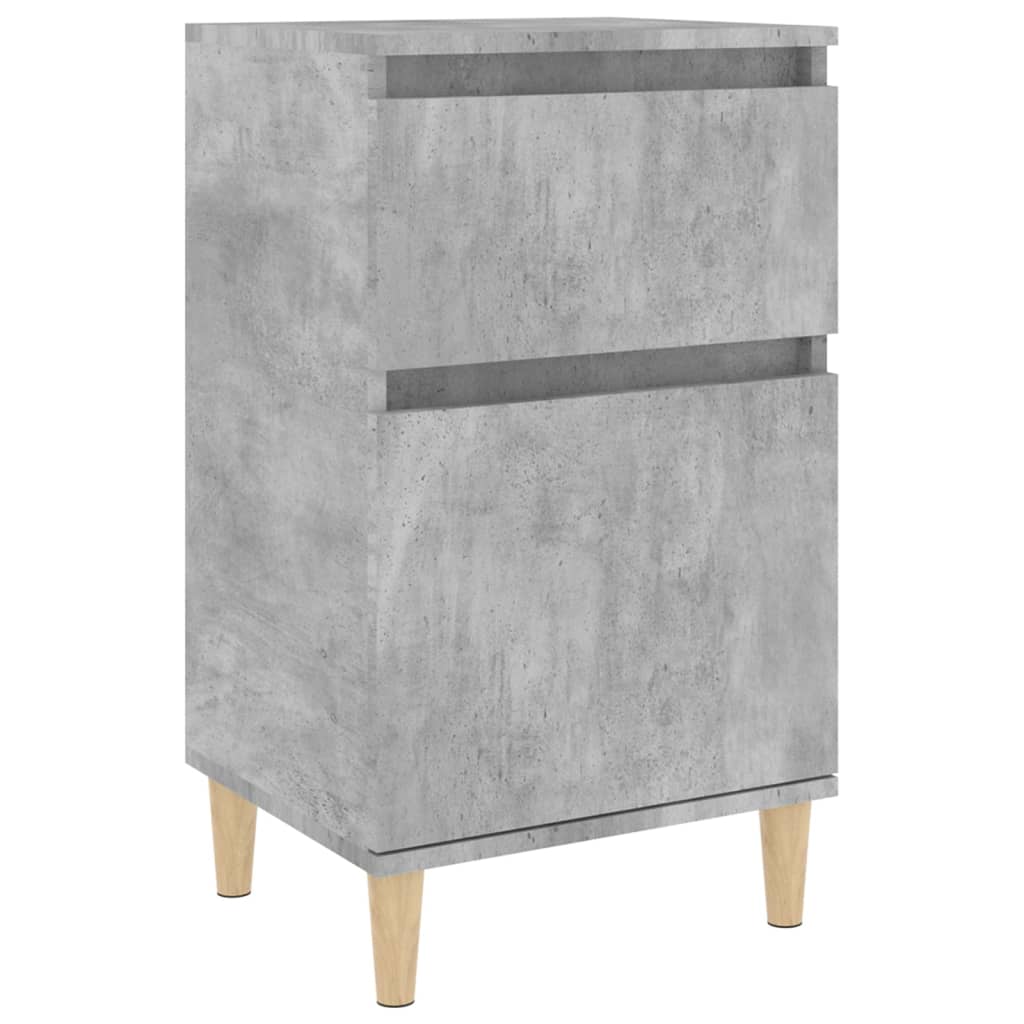 Table de chevet gris béton 40x35x70 cm - XIOS