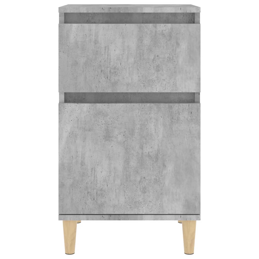 Tables de chevet 2 pcs gris béton 40x35x70 cm - XIOS