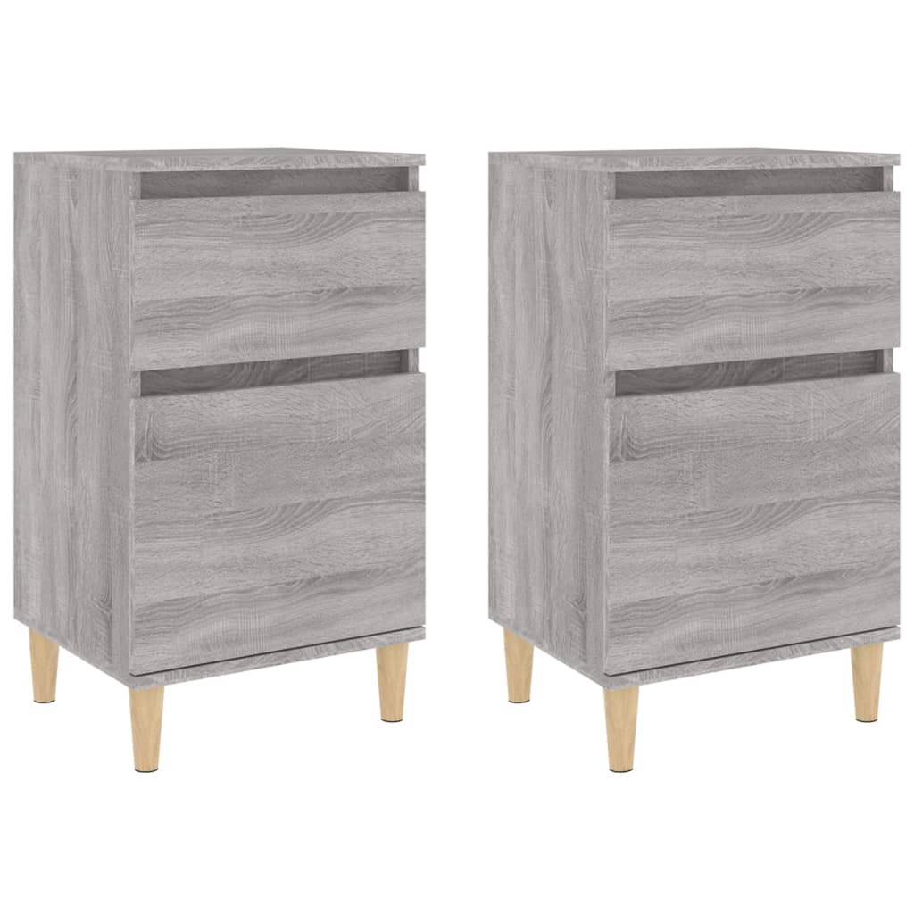 Tables de chevet 2 pcs sonoma gris 40x35x70 cm - XIOS
