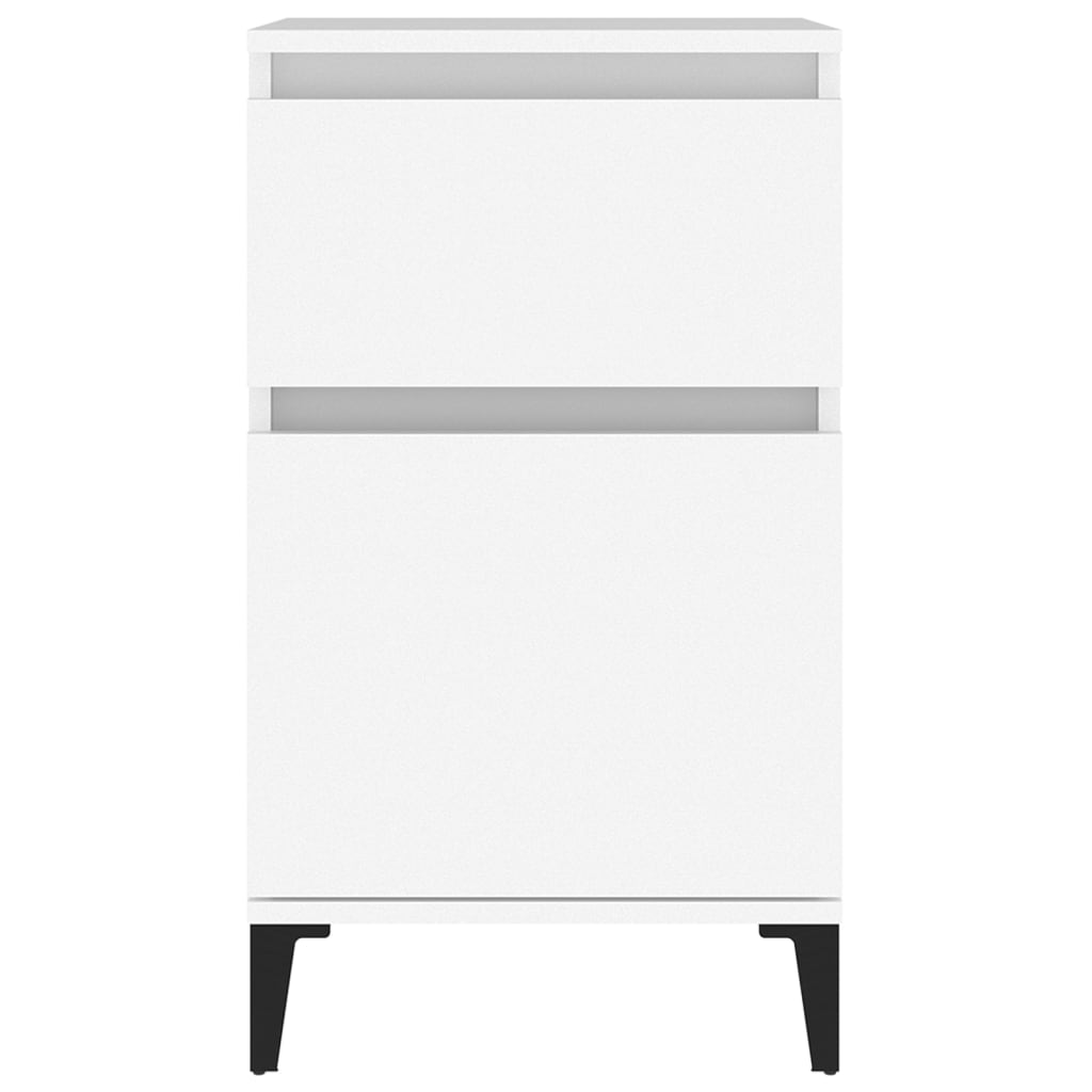 Tables de chevet 2 pcs blanc 40x35x70 cm - XIOS