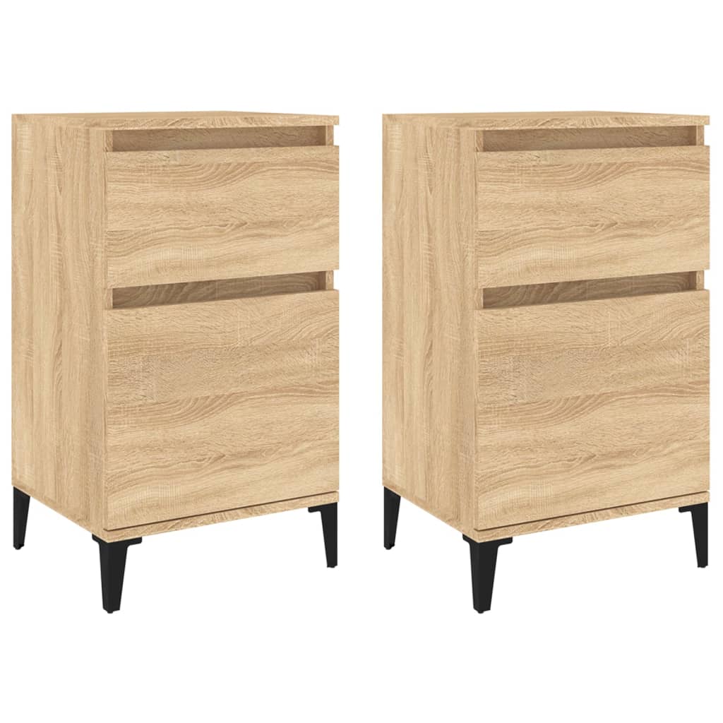 Tables de chevet 2 pcs chêne sonoma 40x35x70 cm - XIOS