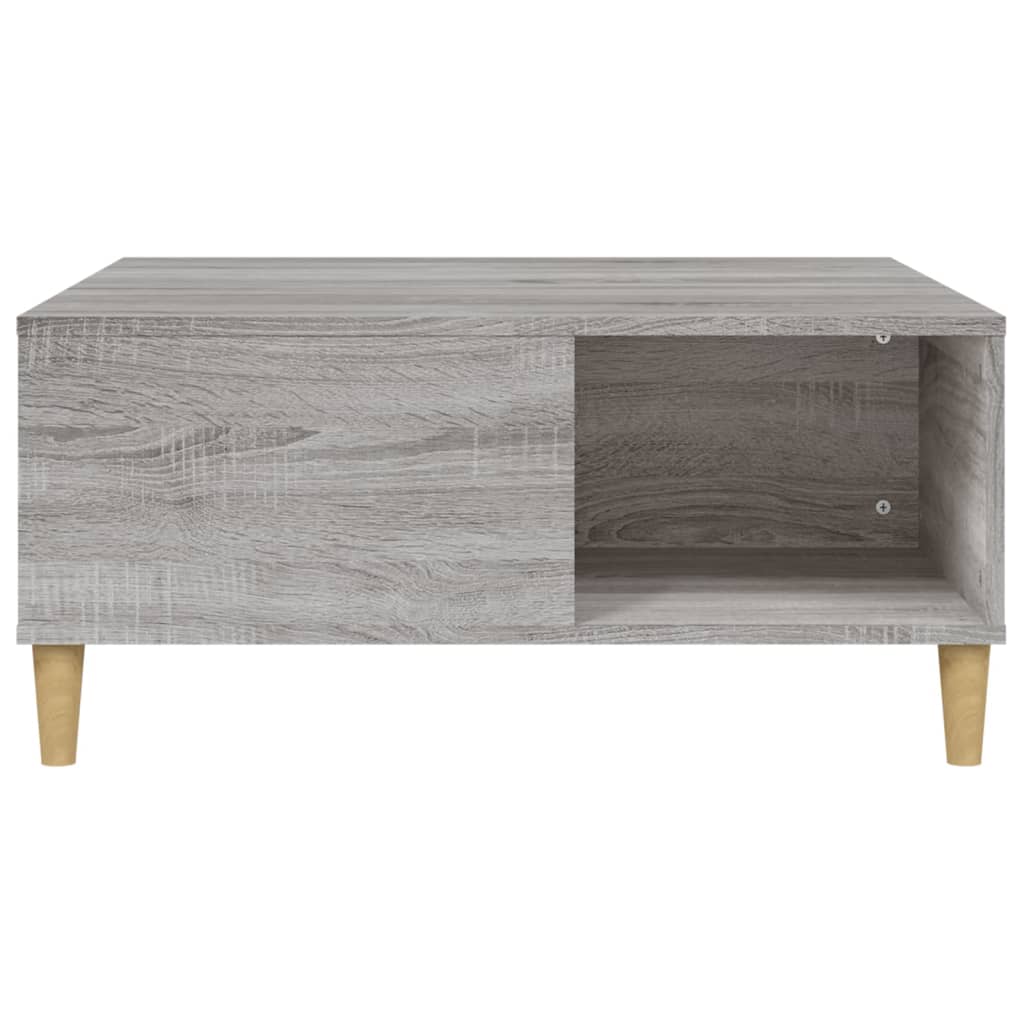 Table basse sonoma gris 80x80x36,5 cm bois d'ingénierie - XIOS