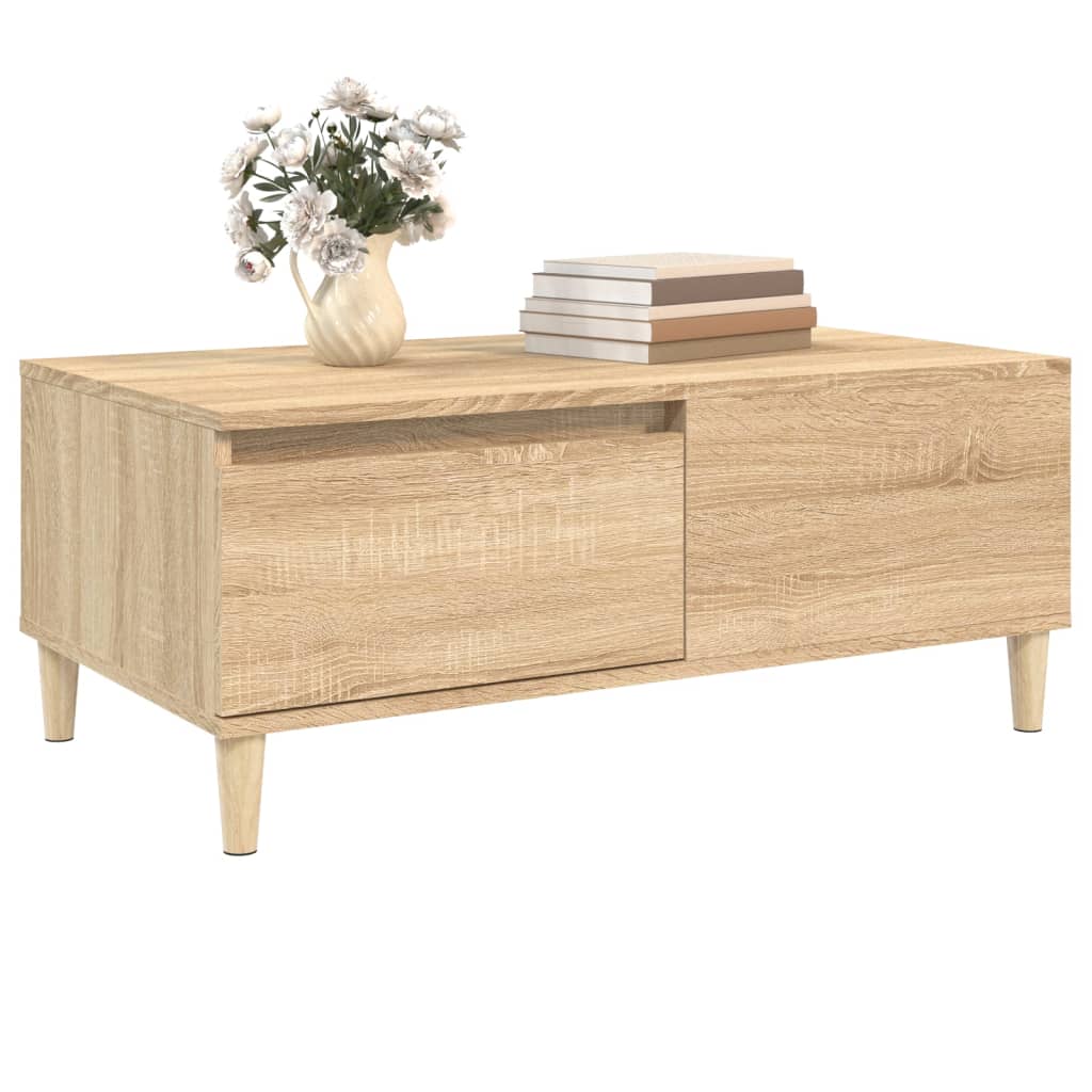 Table basse Chêne sonoma 90x50x36,5 cm Bois d'ingénierie - XIOS