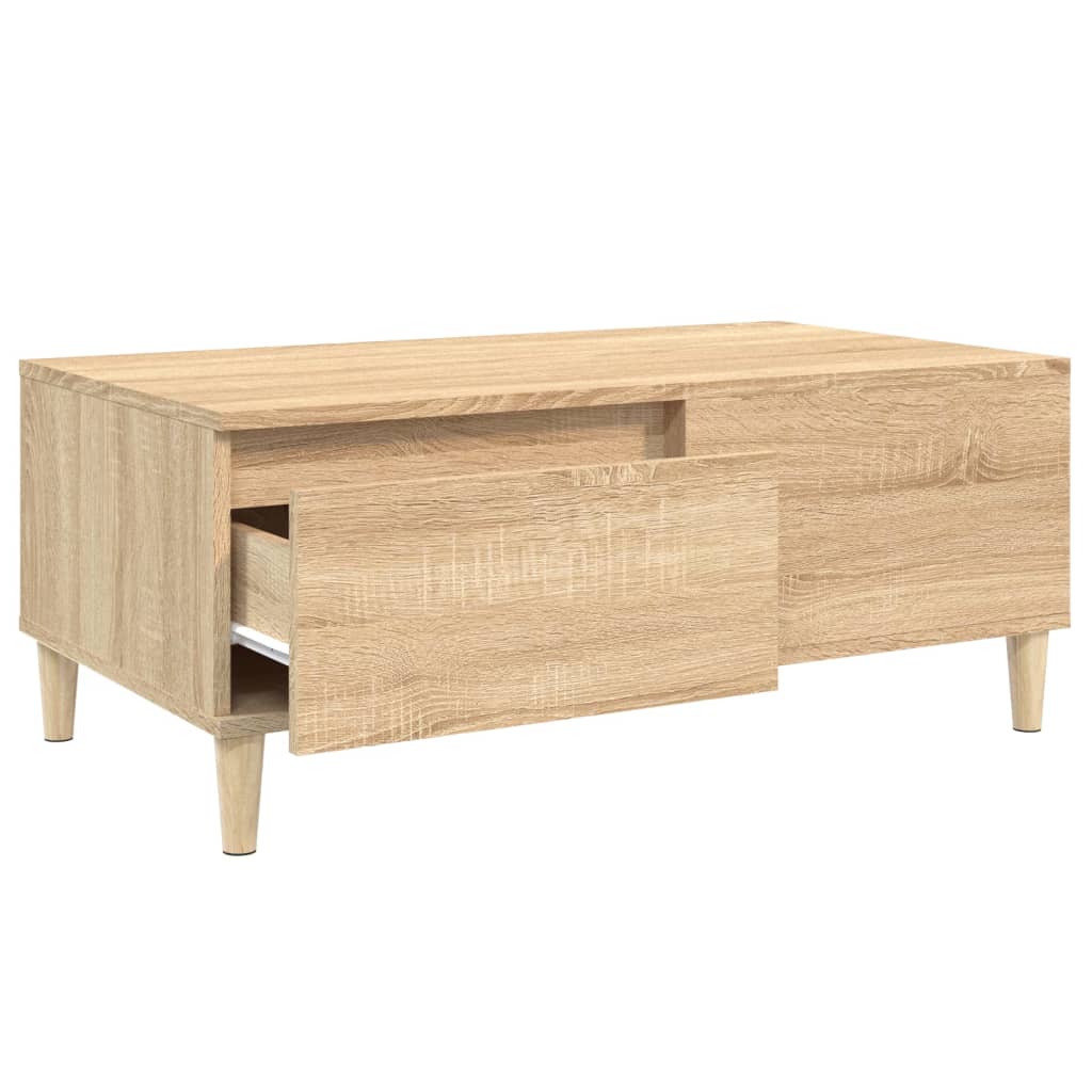 Table basse Chêne sonoma 90x50x36,5 cm Bois d'ingénierie - XIOS