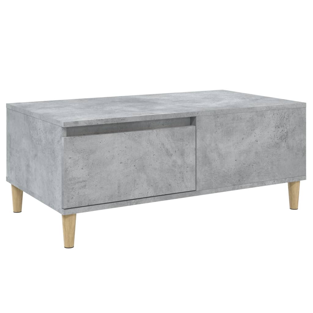 Table basse Gris béton 90x50x36,5 cm Bois d'ingénierie - XIOS