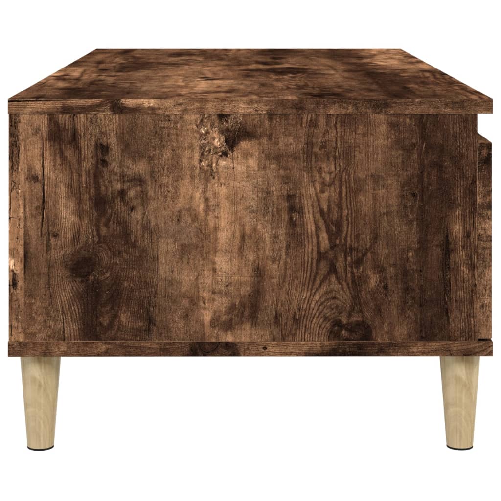 Table basse Chêne fumé 90x50x36,5 cm Bois d'ingénierie - XIOS