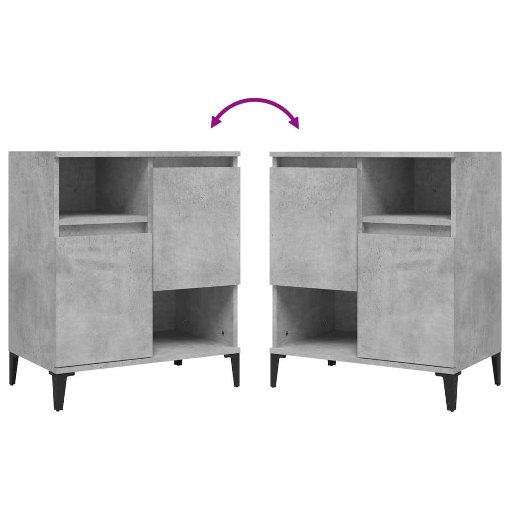 Buffet Gris béton 60x35x70 cm Bois d'ingénierie - XIOS