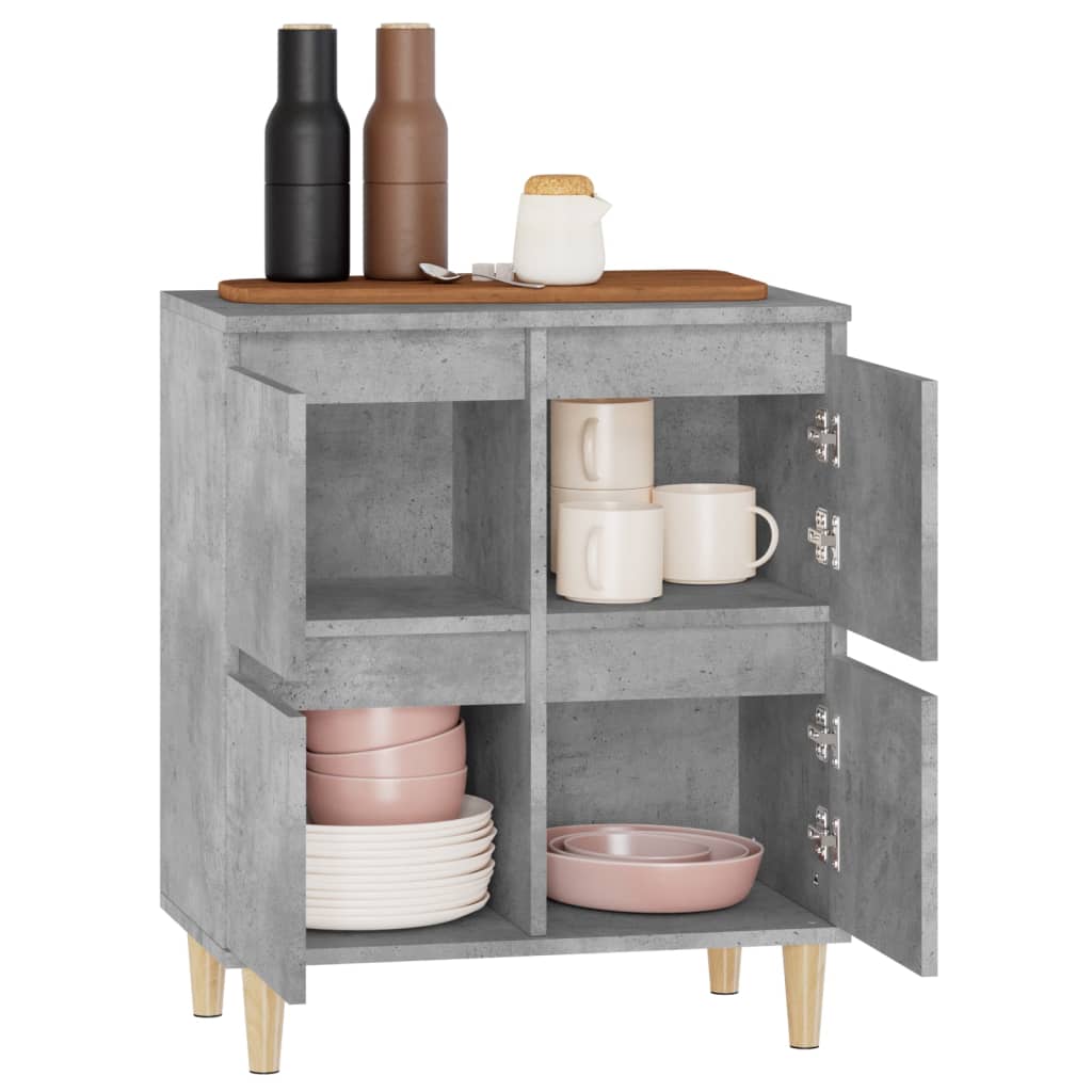 Buffet Gris béton 60x35x70 cm Bois d'ingénierie - XIOS