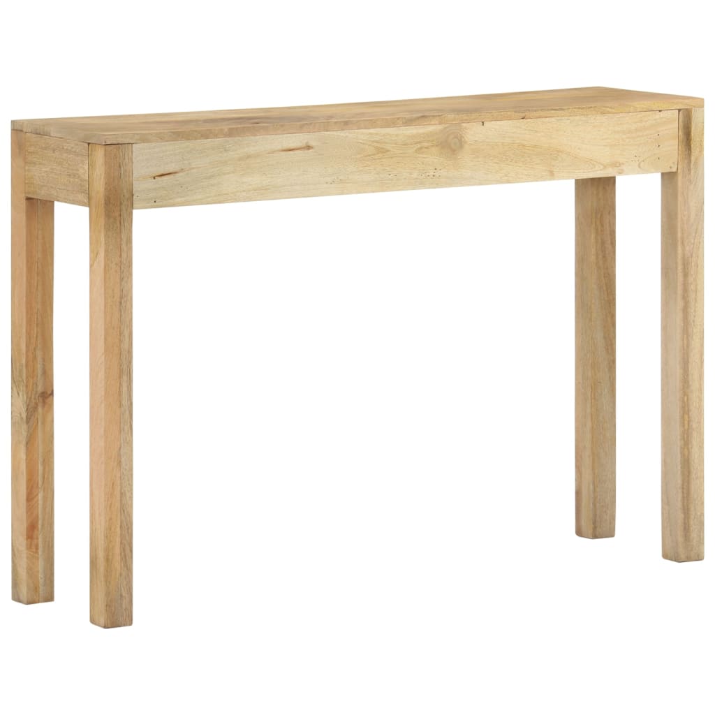 Table console 110x30x75 cm bois de manguier massif blanchi - XIOS